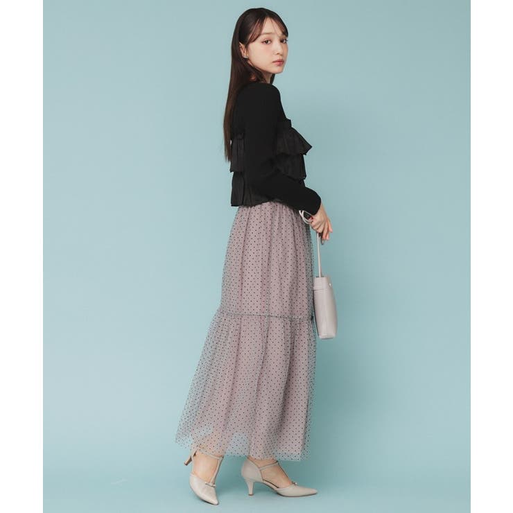 《5color》ティアードフリルリブニット【洗濯機洗い可】 | index | 詳細画像18 