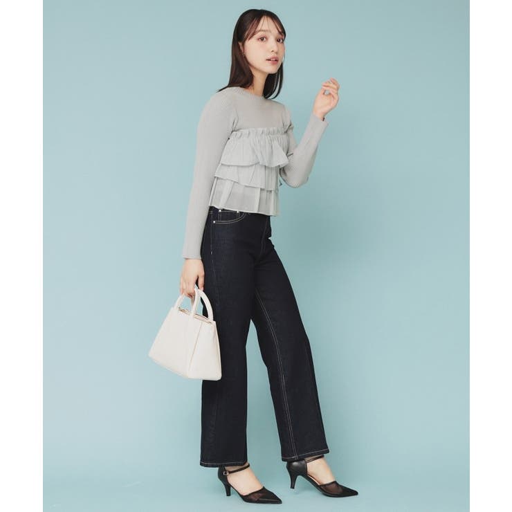 《5color》ティアードフリルリブニット【洗濯機洗い可】 | index | 詳細画像21 