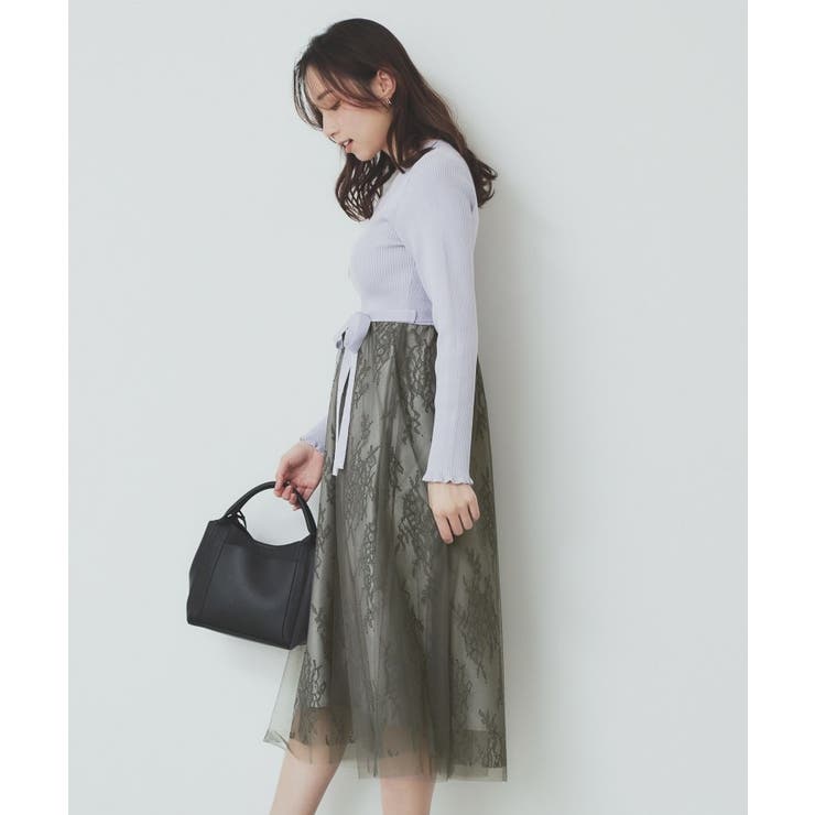 チュールレーススカートドッキングワンピース【洗濯機洗い可】 | index | 詳細画像19 