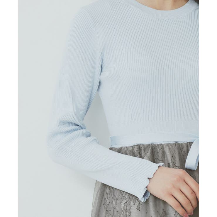 チュールレーススカートドッキングワンピース【洗濯機洗い可】 | index | 詳細画像26 