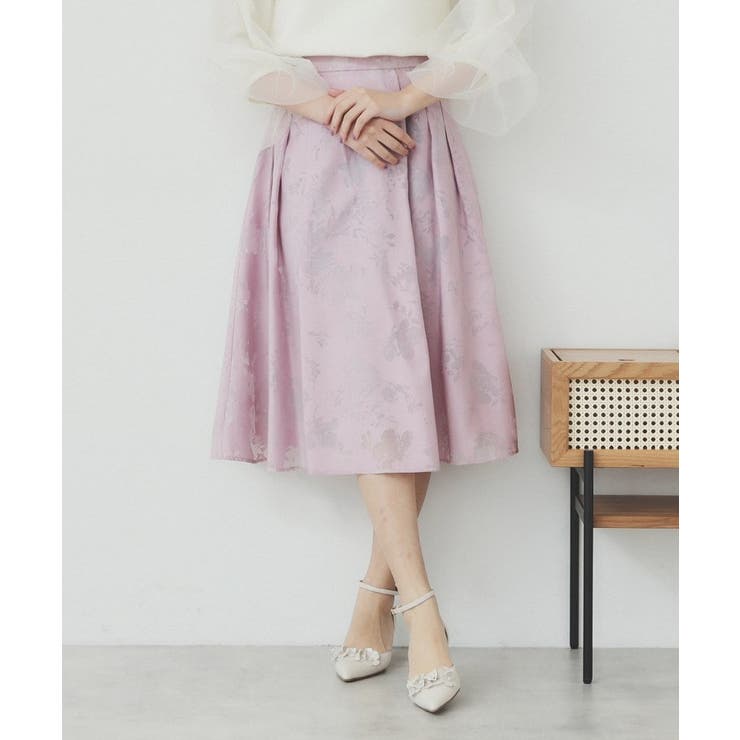 フラワータックフレアスカート【洗濯機洗い可】 | index | 詳細画像5 