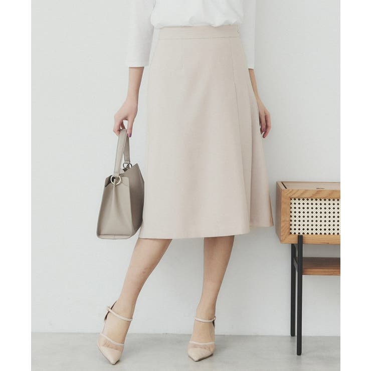 グレージュ(050) | Aラインフレアスカート セットアップ対応可 | index