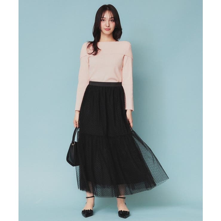 《美人百花掲載》オフショルダーリブニット【洗濯機洗い可/抗ピル】 | index | 詳細画像6 