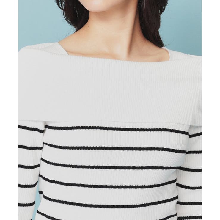 《美人百花掲載》オフショルダーリブニット【洗濯機洗い可/抗ピル】 | index | 詳細画像16 