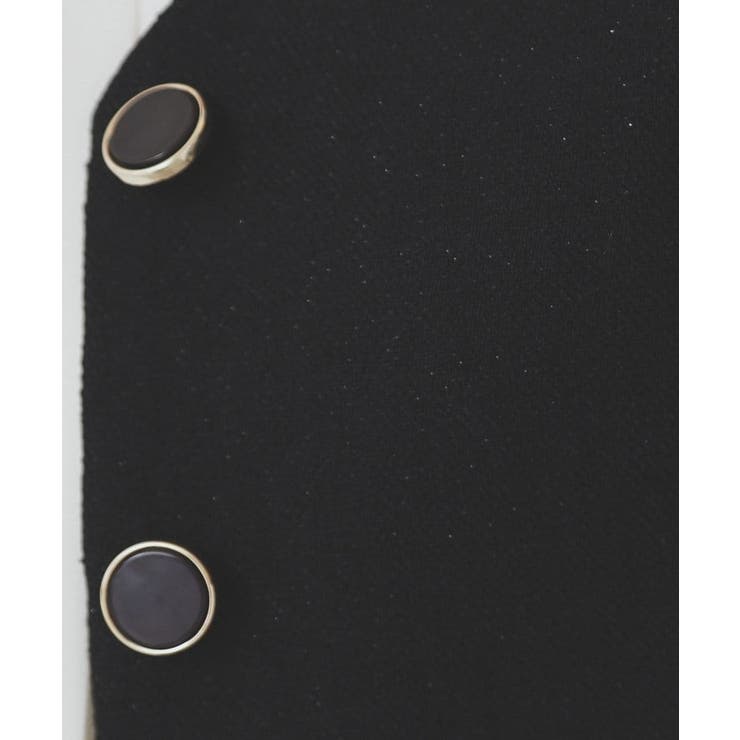 麻混ラメツイードペプラムジレ/セットアップ対応【洗濯機洗い可】 | index | 詳細画像9 