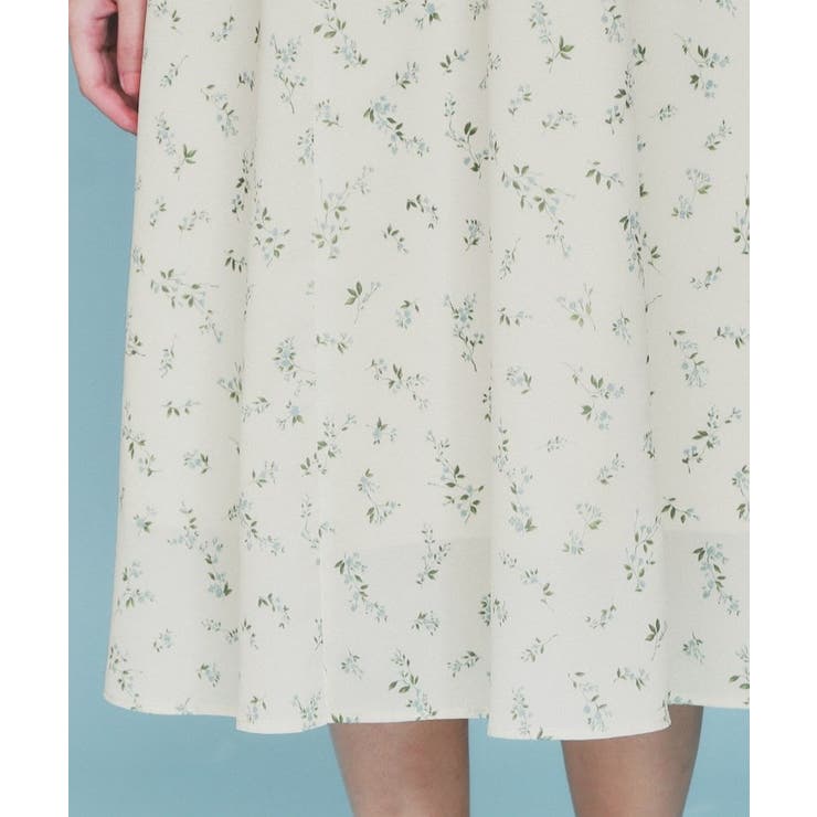 フラワーVネックフレアワンピース【洗濯機洗い可/イージーアイロン】 | index | 詳細画像19 