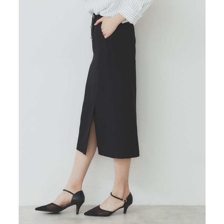 リネンライクラメツイードラップタイトスカート/セットアップ対応【洗濯機洗い可】 | index | 詳細画像6 