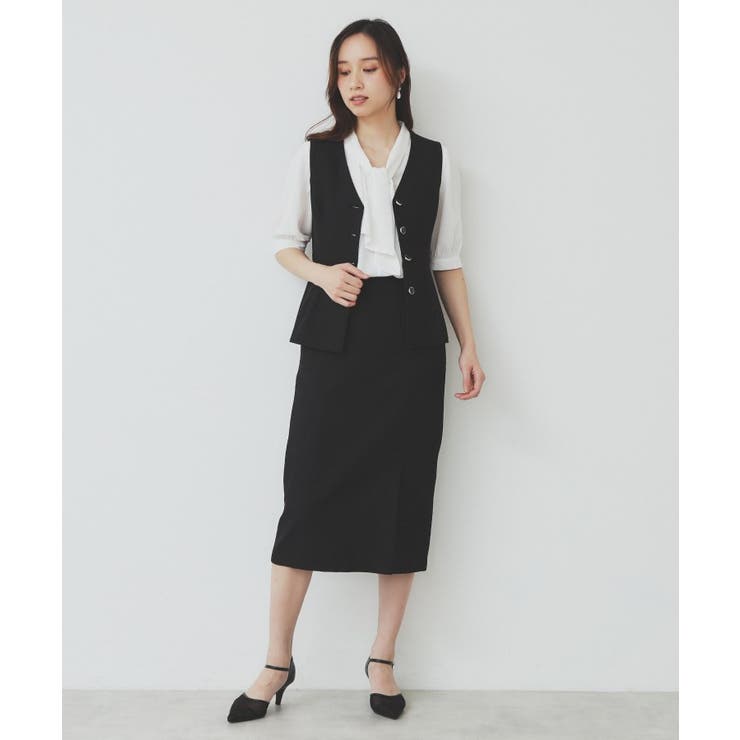 リネンライクラメツイードラップタイトスカート/セットアップ対応【洗濯機洗い可】 | index | 詳細画像8 