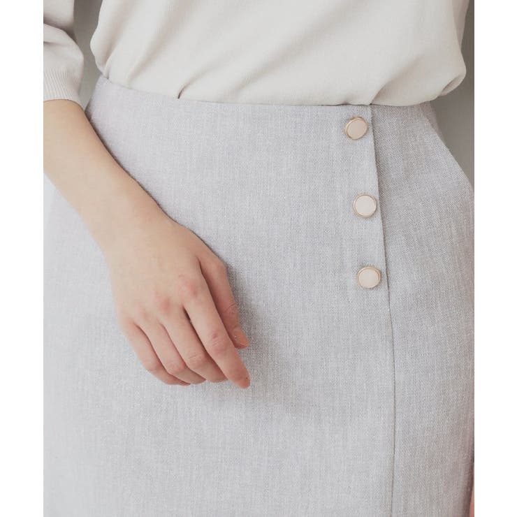 リネンライクラメツイードラップタイトスカート/セットアップ対応【洗濯機洗い可】 | index | 詳細画像13 