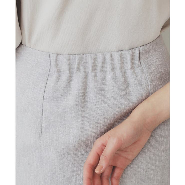 リネンライクラメツイードラップタイトスカート/セットアップ対応【洗濯機洗い可】 | index | 詳細画像16 