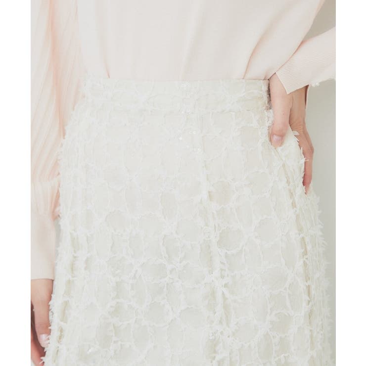 フラワーレース刺繍マーメイドスカート【洗濯機洗い可】 | index | 詳細画像18 