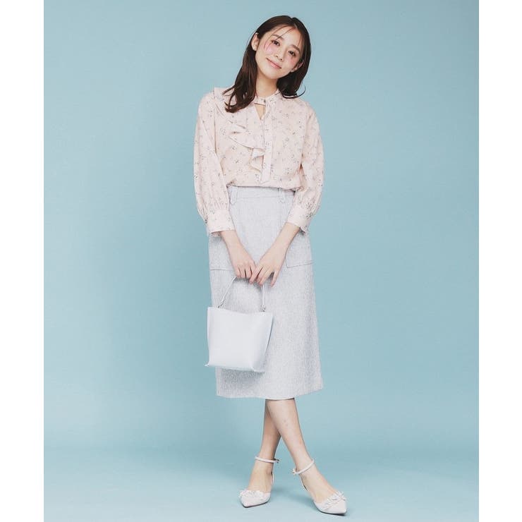 フラワーフリルボウタイブラウス【洗濯機洗い可】 | index | 詳細画像11 