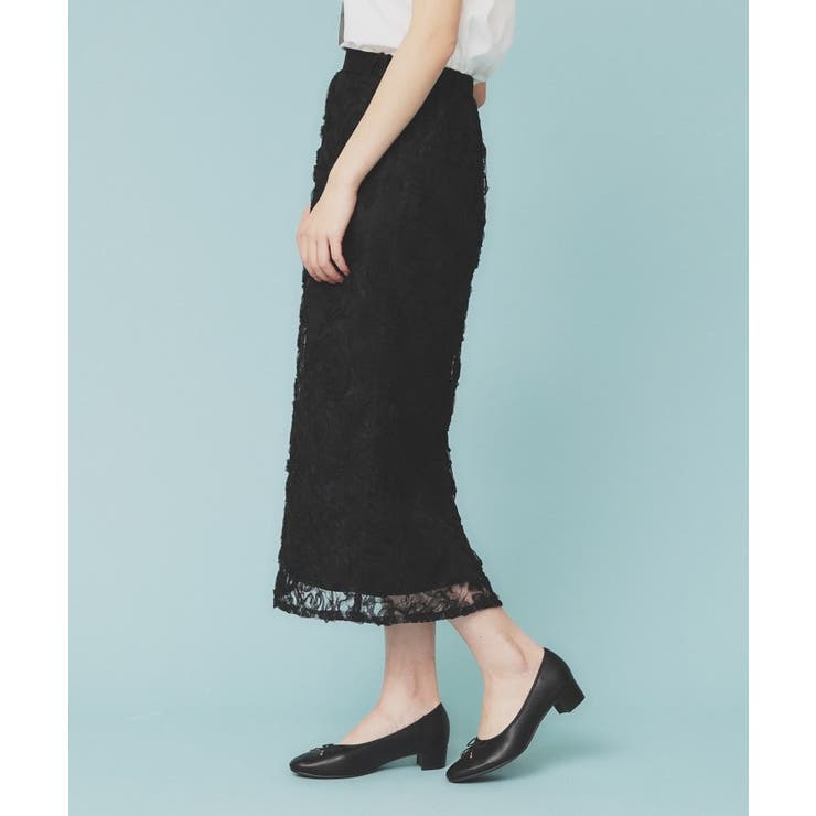 3Dレースタイトスカート【洗濯機洗い可】 | index | 詳細画像5 