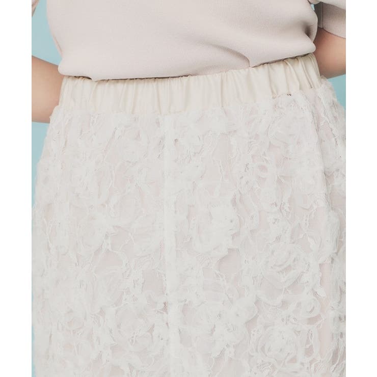 3Dレースタイトスカート【洗濯機洗い可】 | index | 詳細画像13 