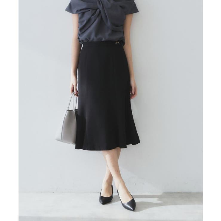 麻調マーメイドフレアスカート【洗濯機洗い可 吸水速乾 防シワ | index | 詳細画像1 