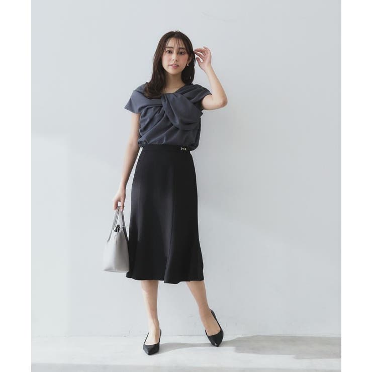 麻調マーメイドフレアスカート【洗濯機洗い可 吸水速乾 防シワ | index | 詳細画像3 