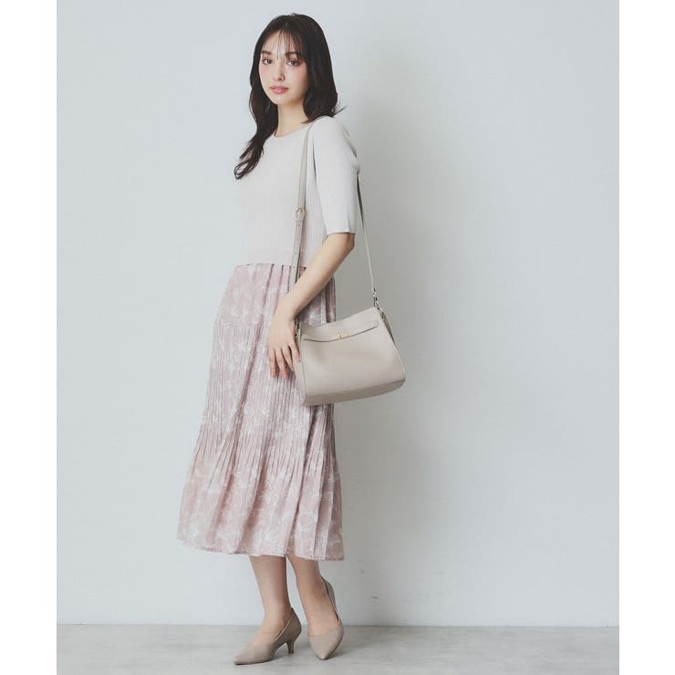 《ツインセット》カーディガン×ニットドッキングワンピース【洗濯機洗い可】 | index | 詳細画像13 