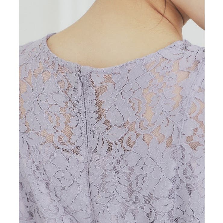 総レースギャザースリーブワンピース【洗濯機洗い可】 | index | 詳細画像17 