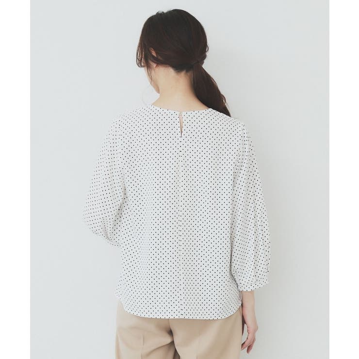 2WAYキーネックタックブラウス【洗濯機洗い可/防シワ】 | index | 詳細画像29 