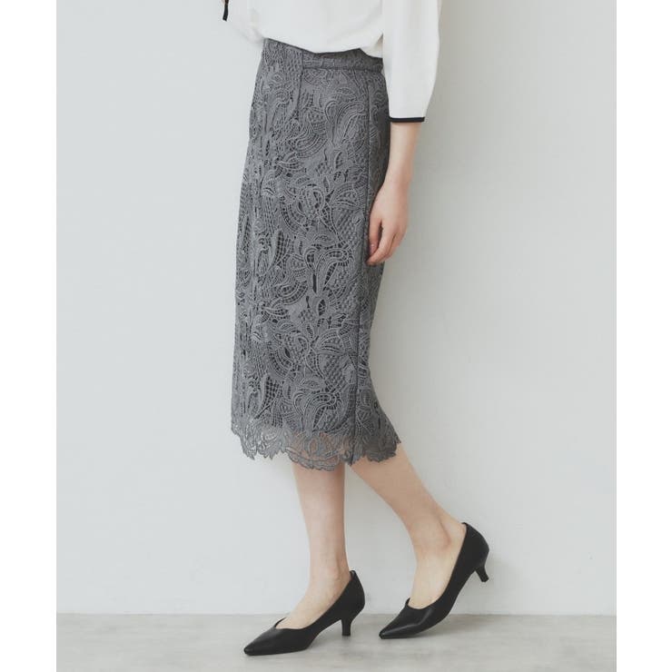 《XS-LLサイズ》フラワーレースタイトスカート【洗濯機洗い可】 | index | 詳細画像15 