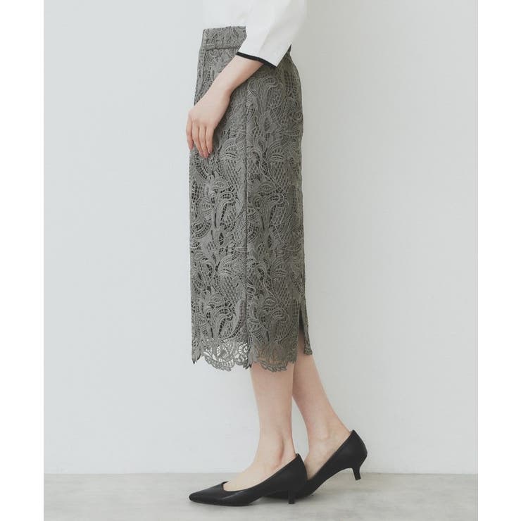 《XS-LLサイズ》フラワーレースタイトスカート【洗濯機洗い可】 | index | 詳細画像20 