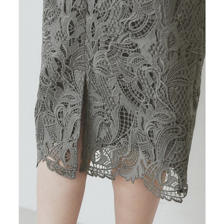 《XS-LLサイズ》フラワーレースタイトスカート【洗濯機洗い可】 | index | 詳細画像25 