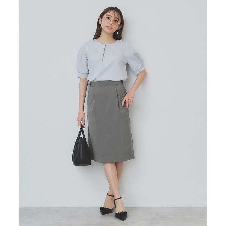 ストレッチセミタイトスカート/セットアップ対応【洗濯機洗い可/抗ピル】 | index | 詳細画像2 