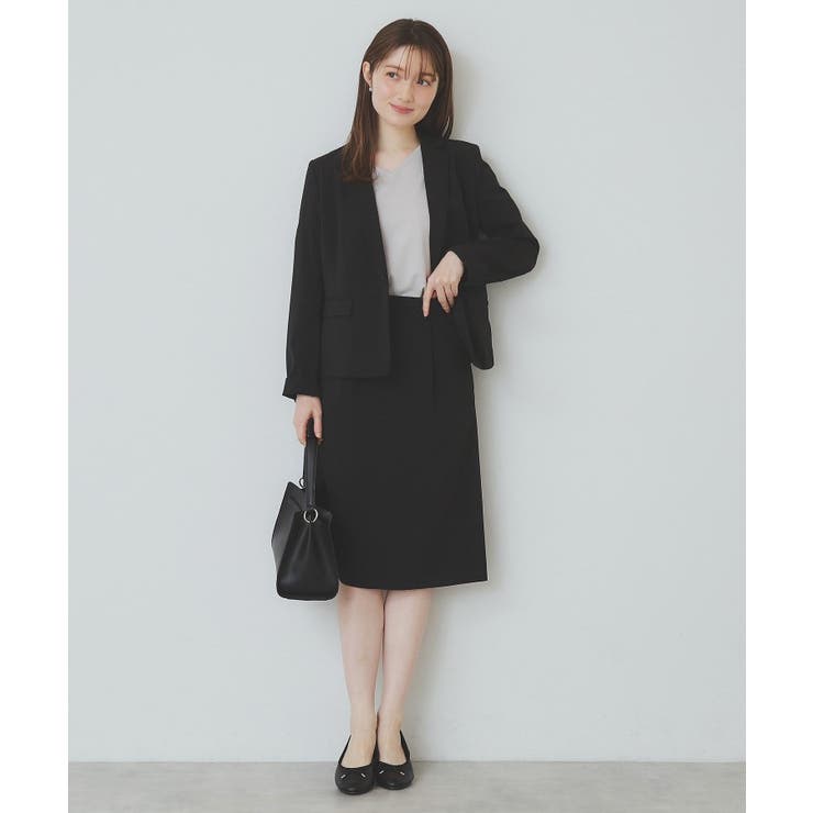 ストレッチセミタイトスカート/セットアップ対応【洗濯機洗い可/抗ピル】 | index | 詳細画像7 