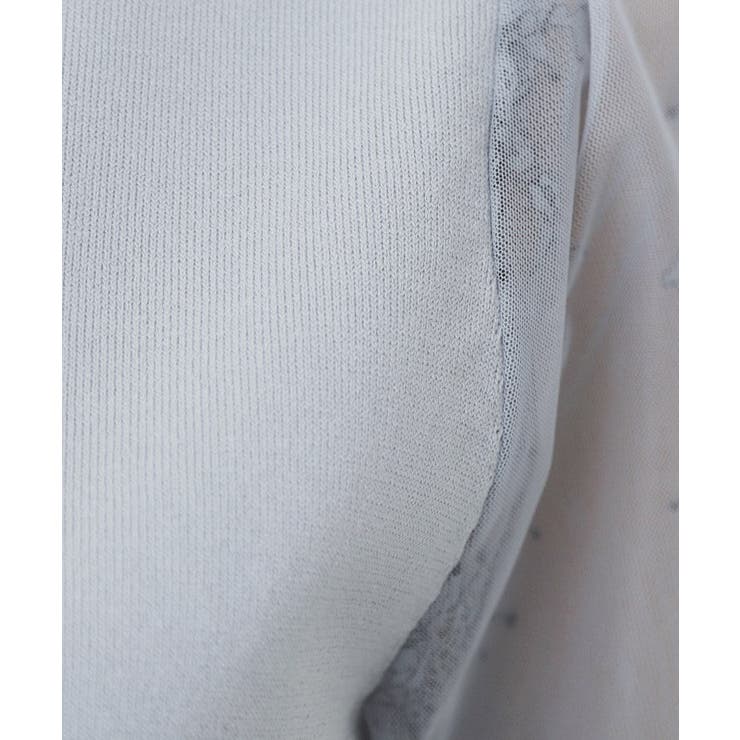 チュールレーススリーブニット【洗濯機洗い可】 | index | 詳細画像19 