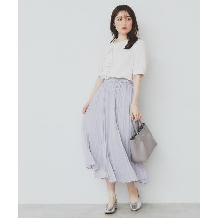 シアープリーツフレアスカート【洗濯機洗い可】 | index | 詳細画像9 