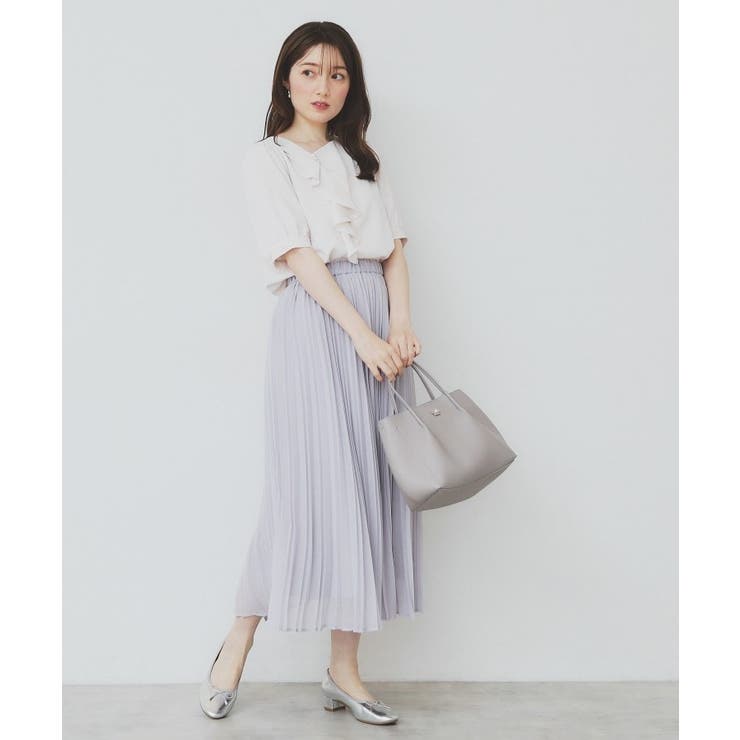 シアープリーツフレアスカート【洗濯機洗い可】 | index | 詳細画像10 