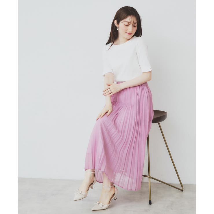 シアープリーツフレアスカート【洗濯機洗い可】 | index | 詳細画像18 