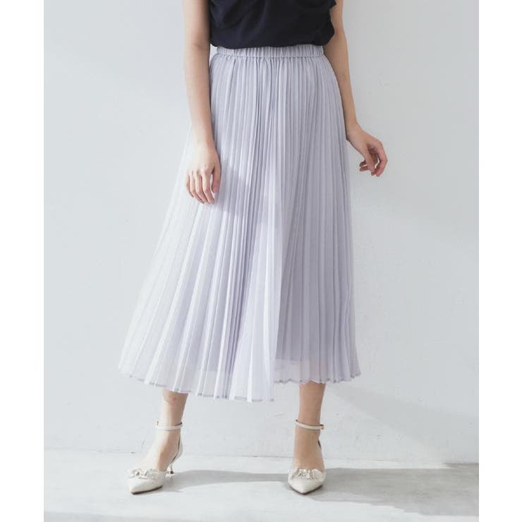 シアープリーツフレアスカート【洗濯機洗い可】 | index | 詳細画像1 