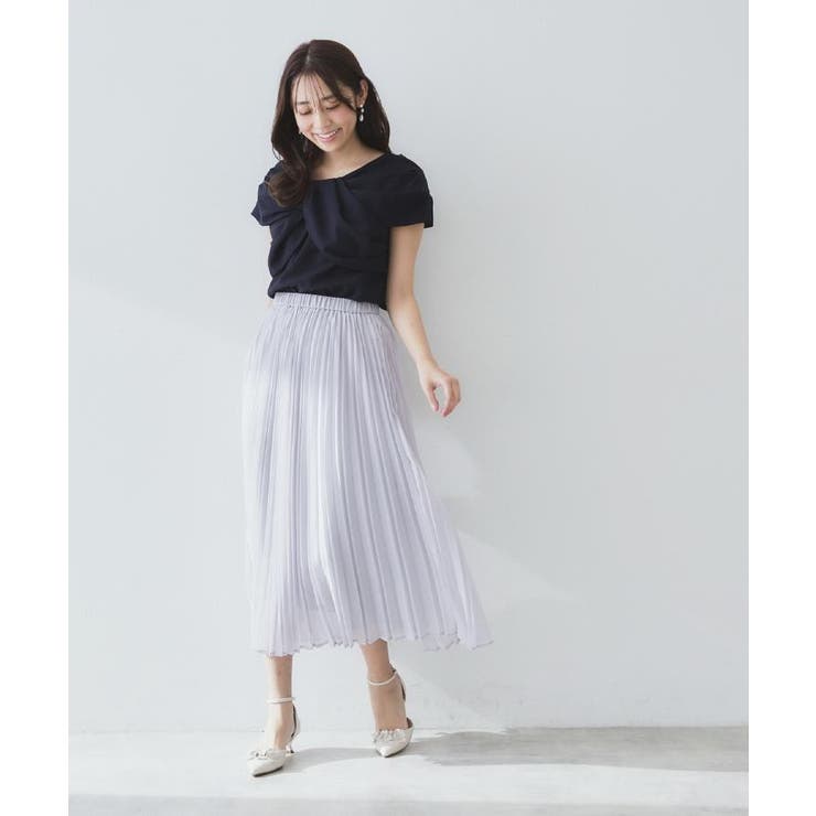 シアープリーツフレアスカート【洗濯機洗い可】 | index | 詳細画像3 