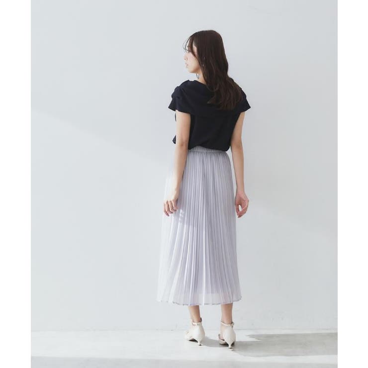 シアープリーツフレアスカート【洗濯機洗い可】 | index | 詳細画像4 