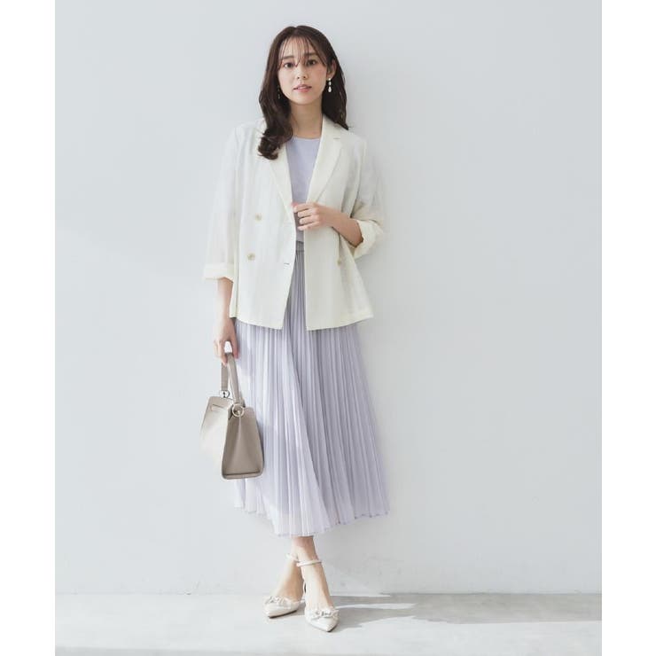 シアープリーツフレアスカート【洗濯機洗い可】 | index | 詳細画像7 