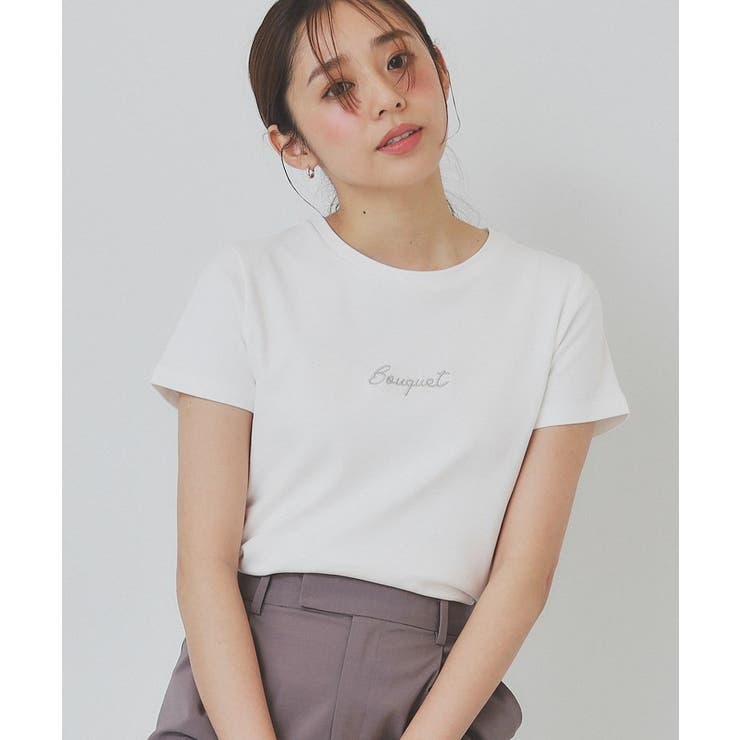 ワンポイントロゴ刺繍Tシャツ【UV/接触冷感/洗濯機洗い可】 | index | 詳細画像1 