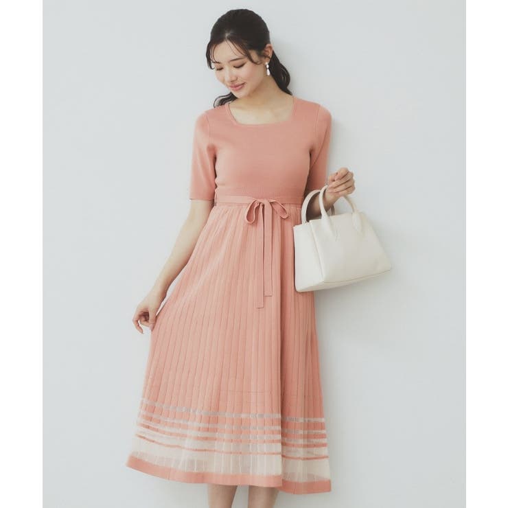 シアーラインニットワンピース【UV/洗濯機洗い可】 | index | 詳細画像7 