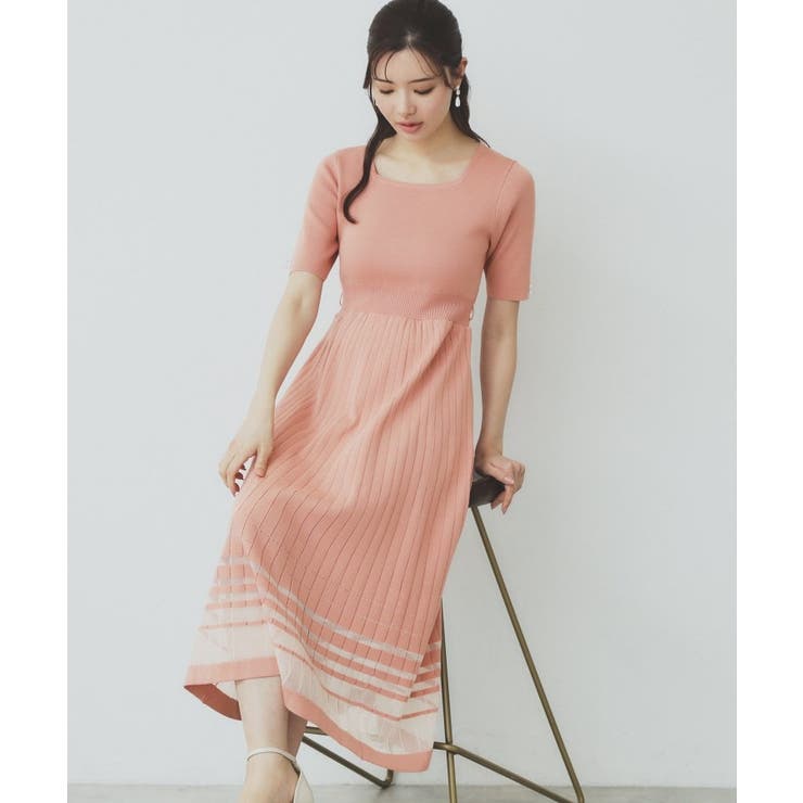 シアーラインニットワンピース【UV/洗濯機洗い可】 | index | 詳細画像10 