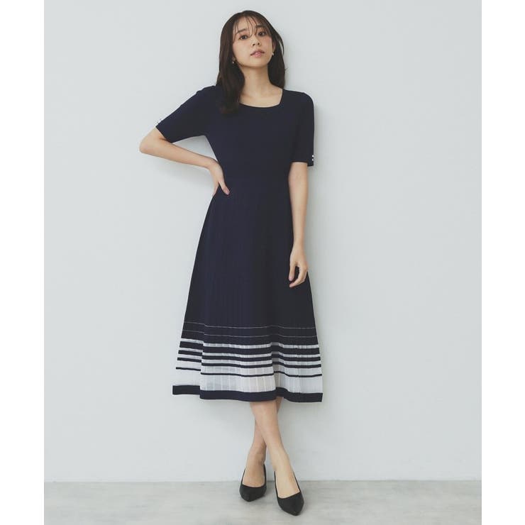 シアーラインニットワンピース【UV/洗濯機洗い可】 | index | 詳細画像17 