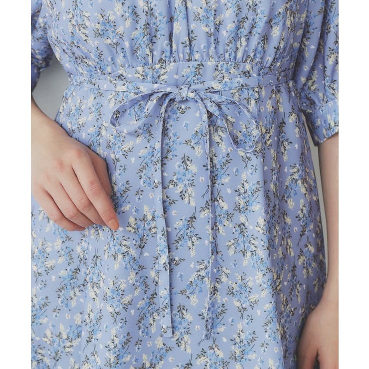 スタンドネック小花柄ワンピース【洗濯機洗い可/イージーアイロン】 | index | 詳細画像20 