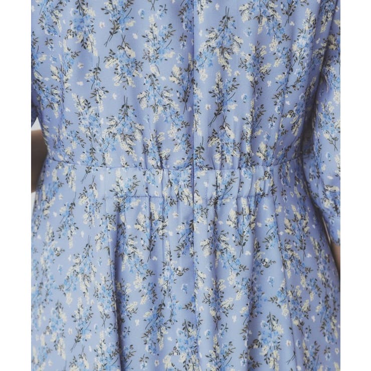 スタンドネック小花柄ワンピース【洗濯機洗い可/イージーアイロン】 | index | 詳細画像21 