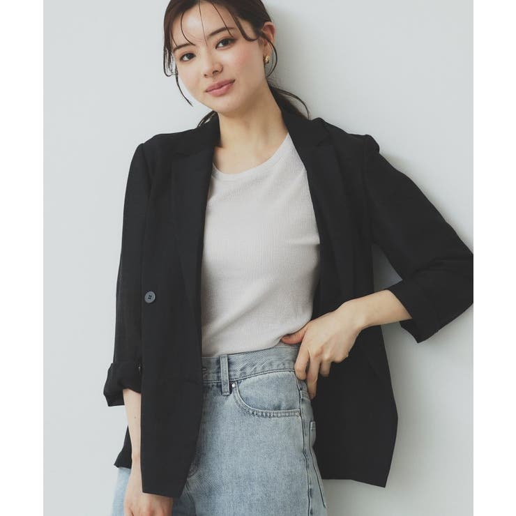 ラメリブクルーネックトップス【洗濯機洗い可】 | index | 詳細画像4 