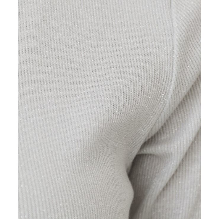 ラメリブクルーネックトップス【洗濯機洗い可】 | index | 詳細画像5 