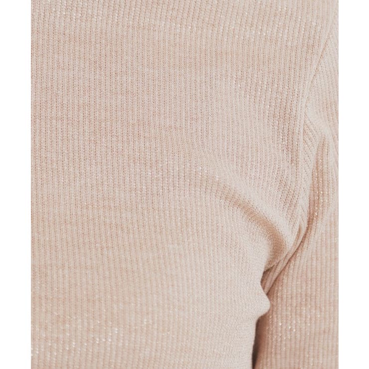 ラメリブクルーネックトップス【洗濯機洗い可】 | index | 詳細画像9 