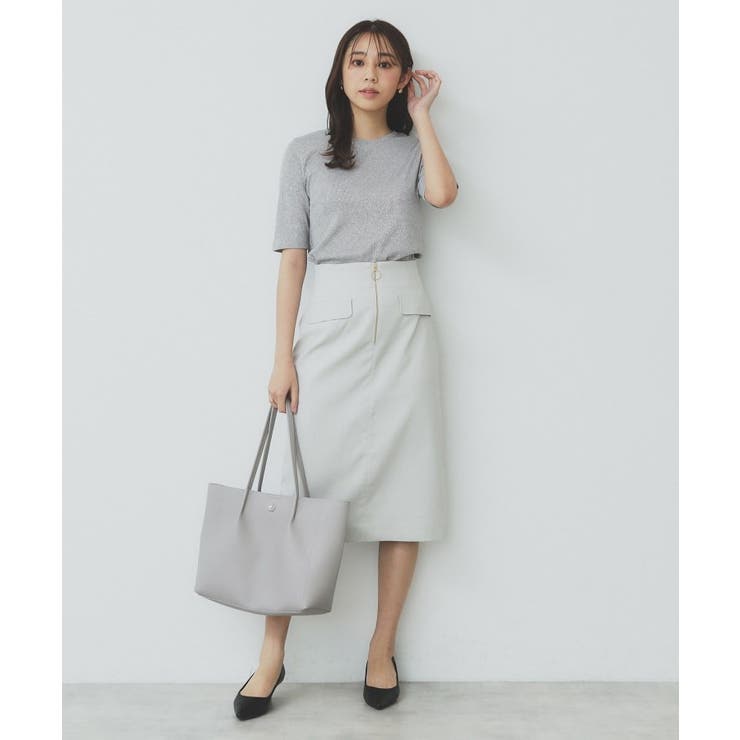 ラメリブクルーネックトップス【洗濯機洗い可】 | index | 詳細画像10 