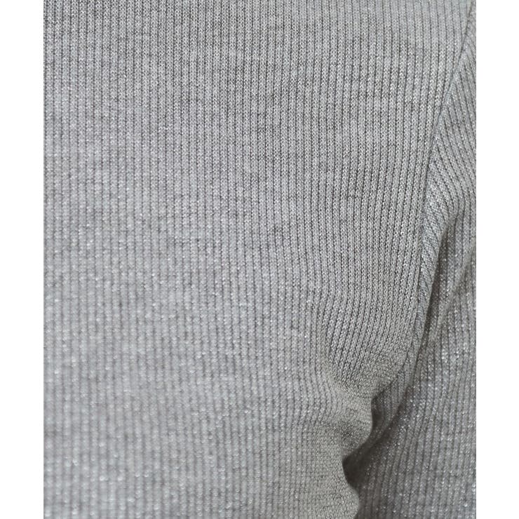 ラメリブクルーネックトップス【洗濯機洗い可】 | index | 詳細画像13 