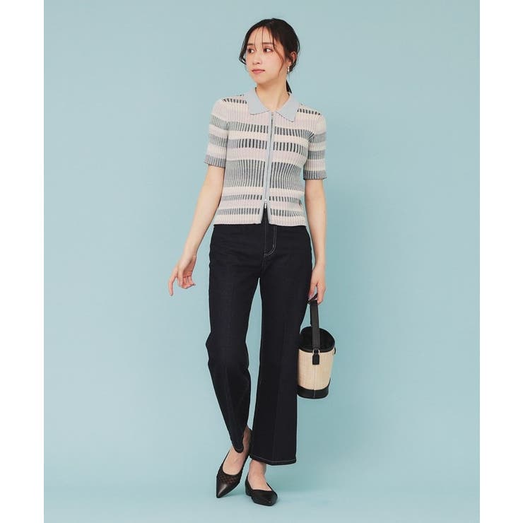 マルチボーダーダブルジップニット【洗濯機洗い可】 | index | 詳細画像11 