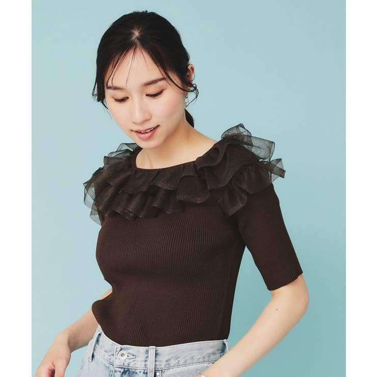 シアーラメフリルニット【洗濯機洗い可】 | index | 詳細画像8 