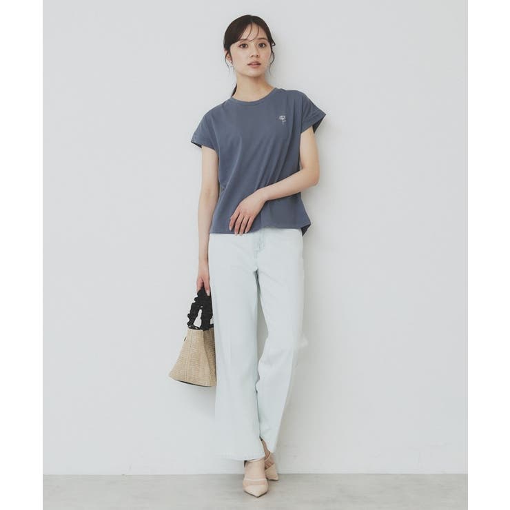 《6色展開 S 3Lサイズ》フラワー刺繍Tシャツ【汗ジミ防止 | index | 詳細画像8 